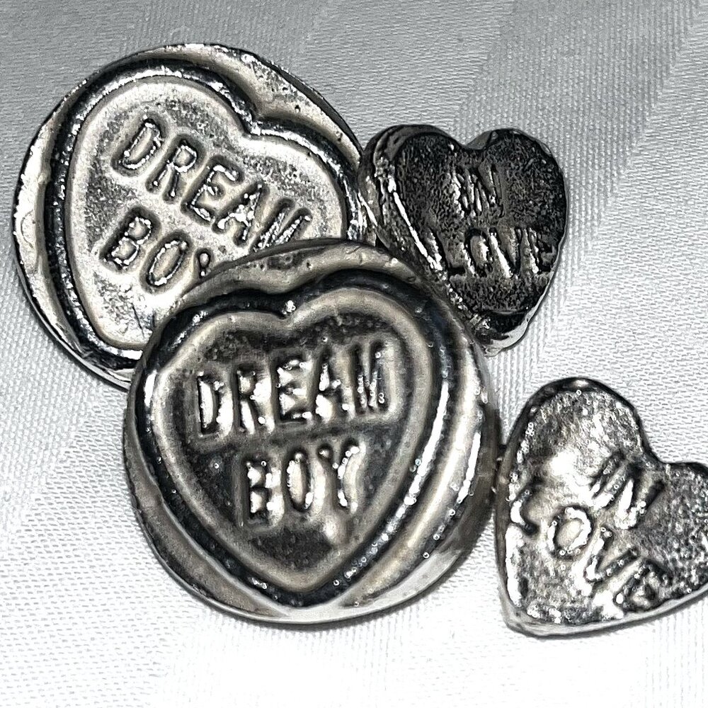 Paul Smith sterling silver "Dream Boy In Love" cuff links